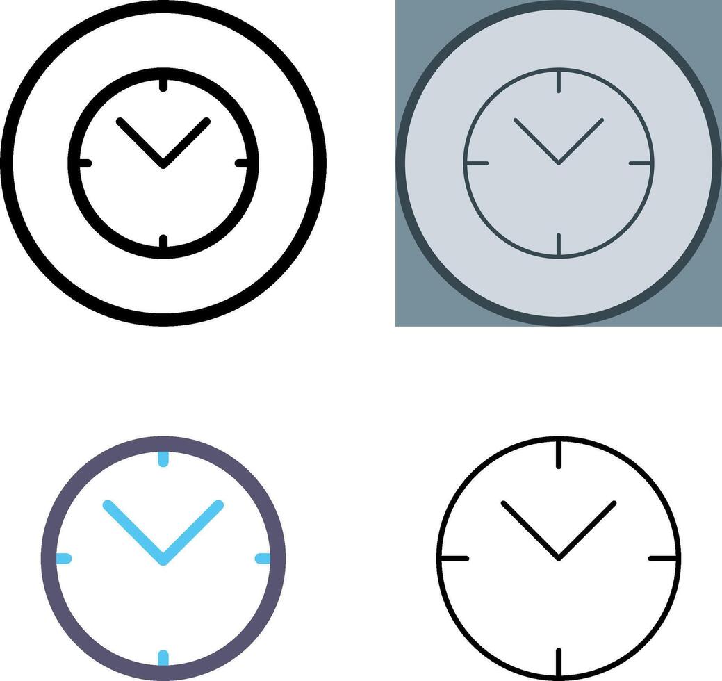 unik klocka ikon design vektor