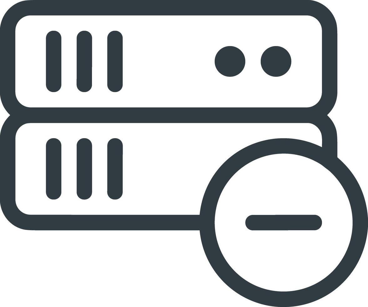 lagring data ikon symbol bild för databas illustration vektor