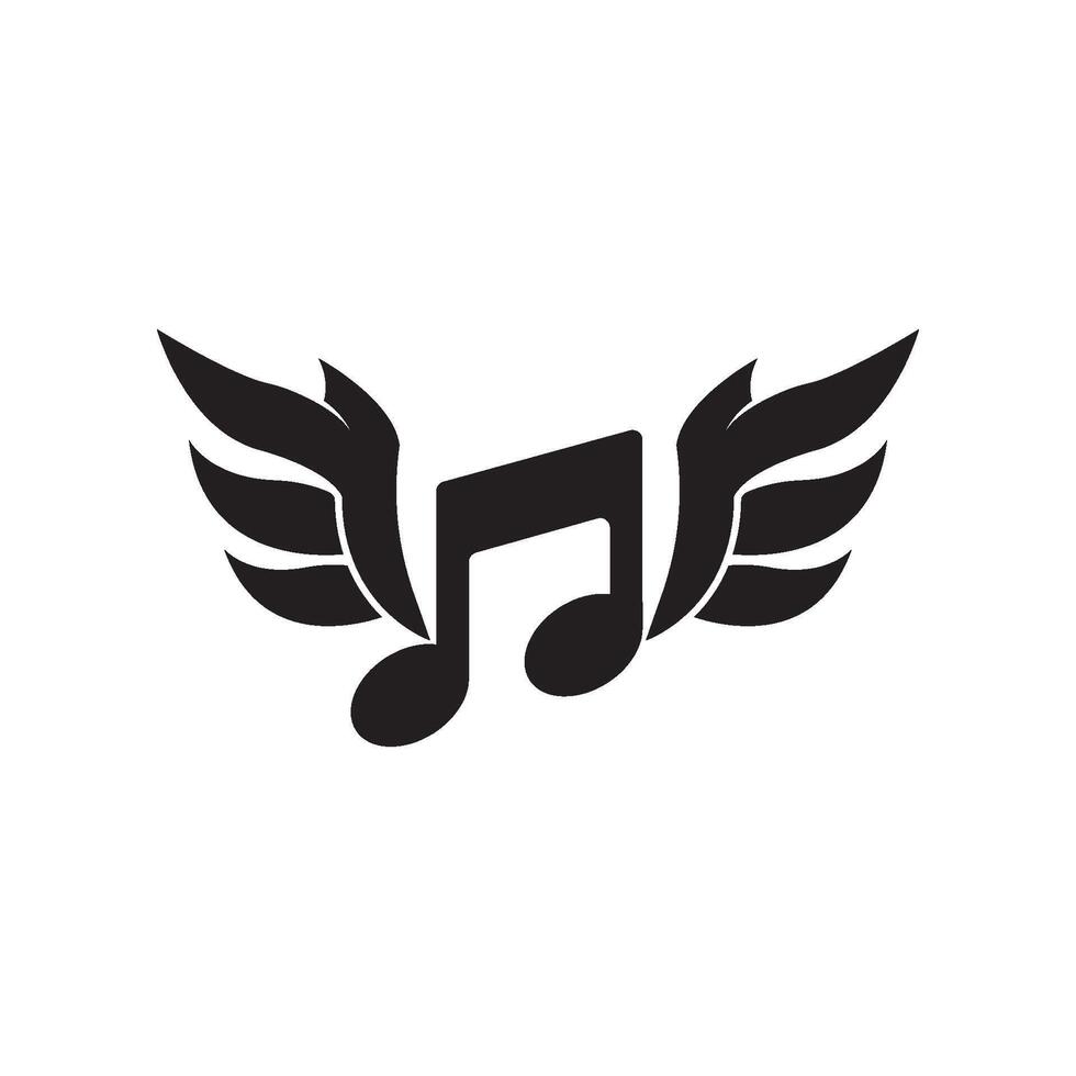 Musik- Hinweis Symbol Design Element Logo Vorlage vektor