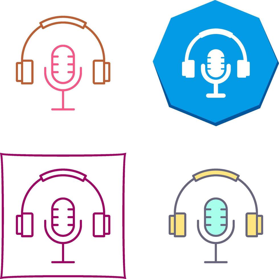 Podcast-Icon-Design vektor