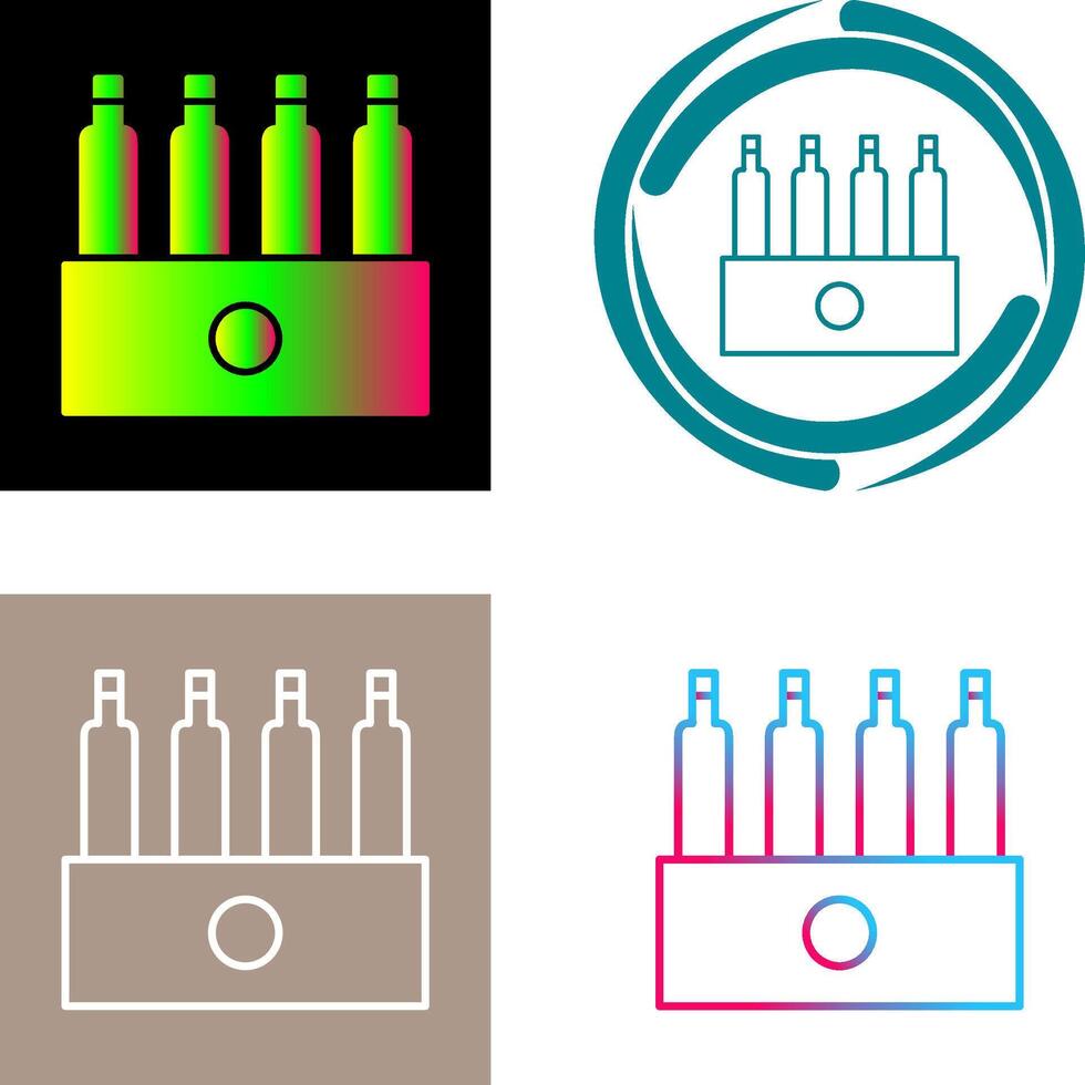 unik packa av öl ikon design vektor