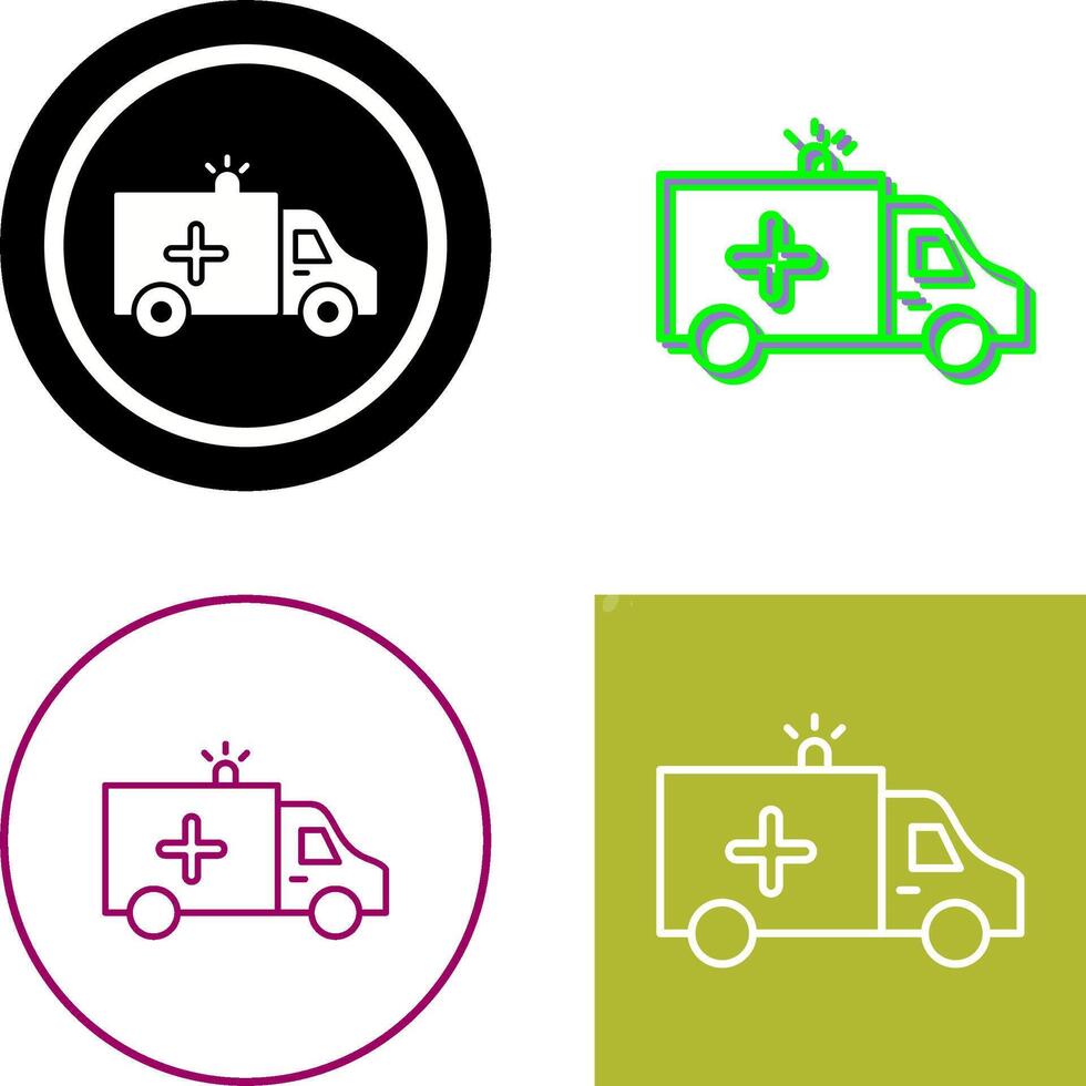 Krankenwagen-Icon-Design vektor