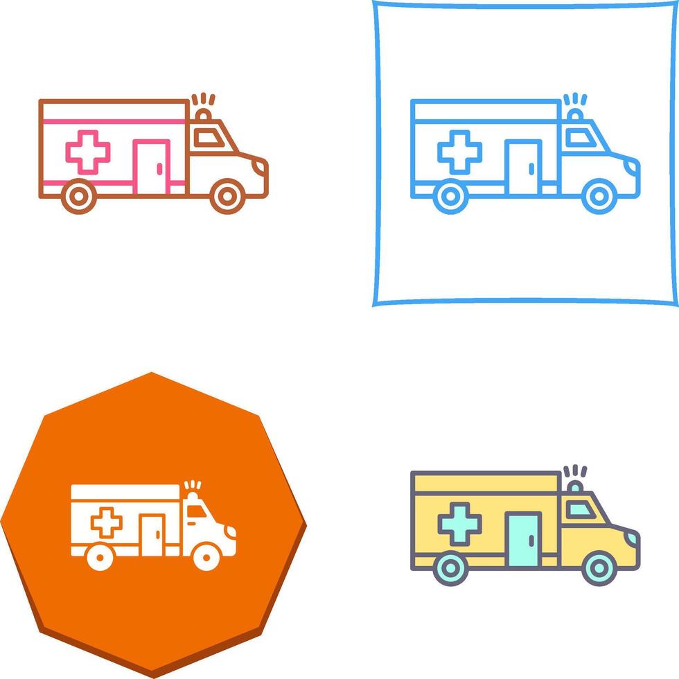 Krankenwagen-Icon-Design vektor