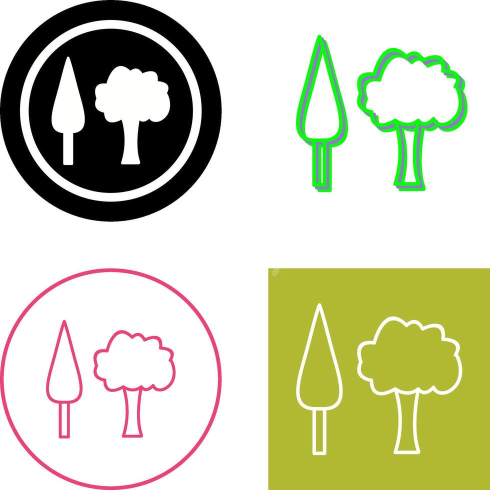 träd ikon design vektor