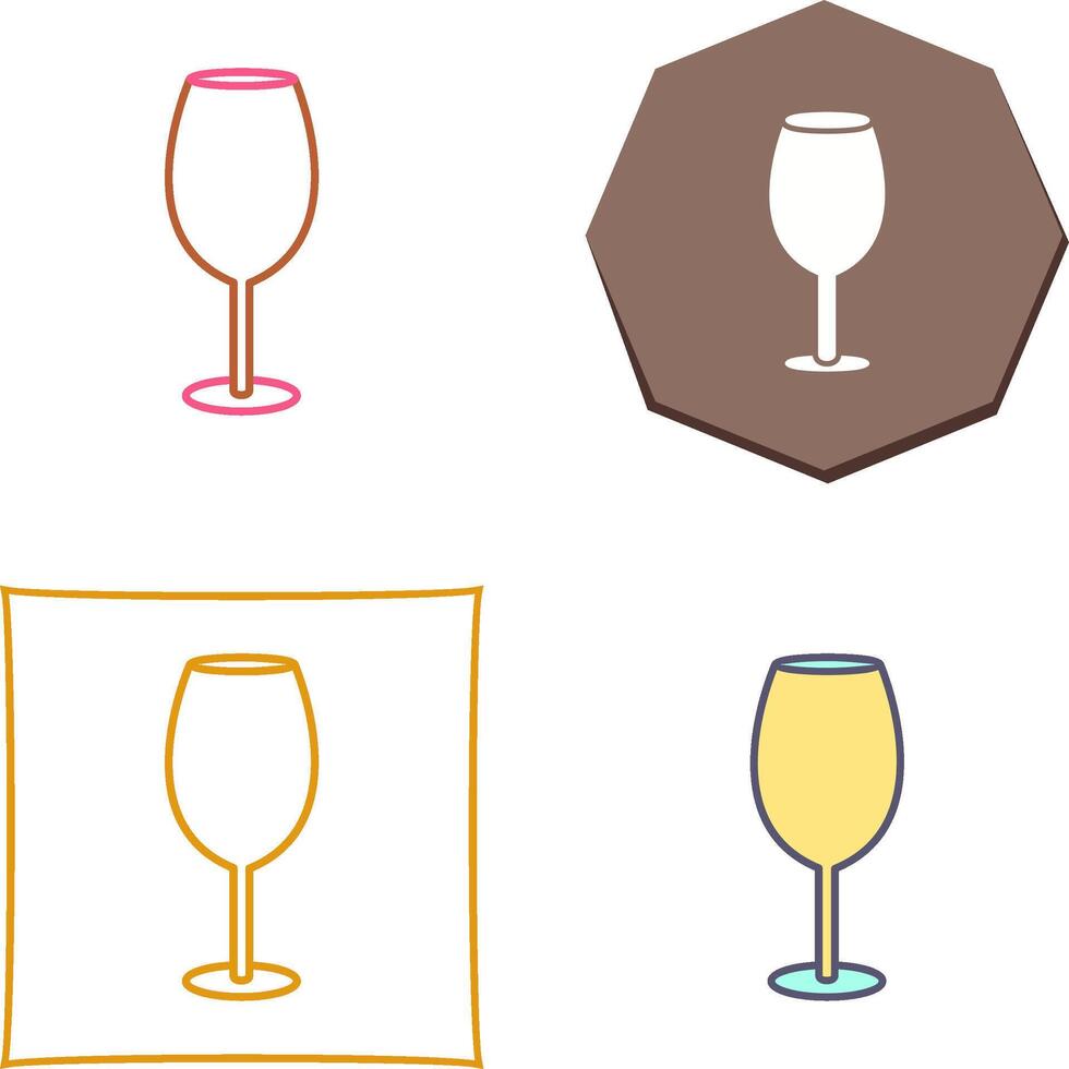 vin glas ikon design vektor