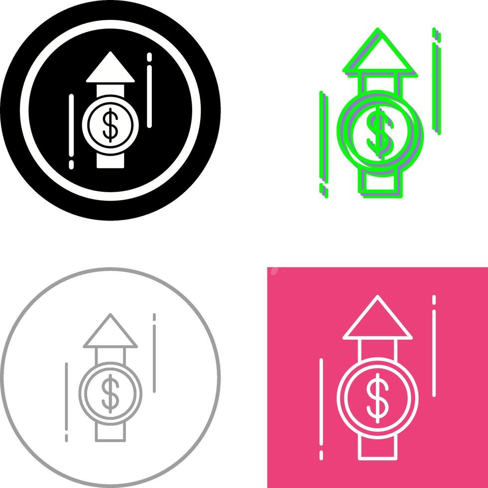 Profit-Icon-Design vektor