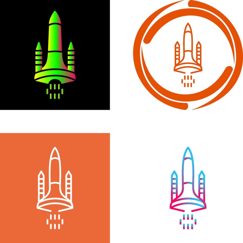 Space-Shuttle-Icon-Design vektor