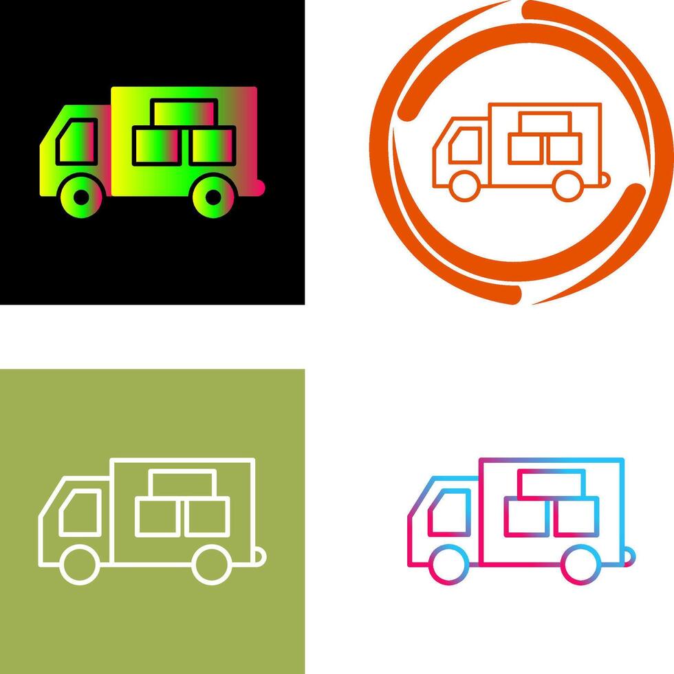Logistik Auto Symbol Design vektor
