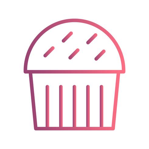 vektor cupcake ikon