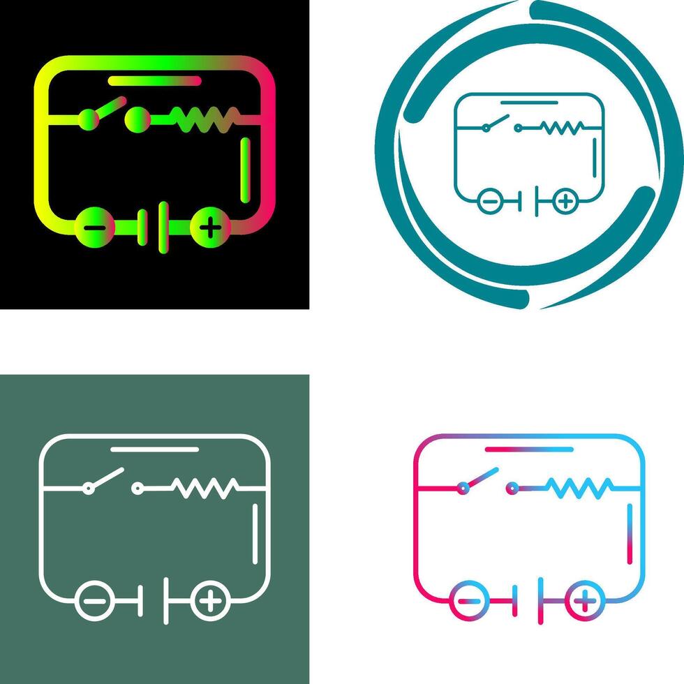 elektrisch Schaltkreis Symbol Design vektor