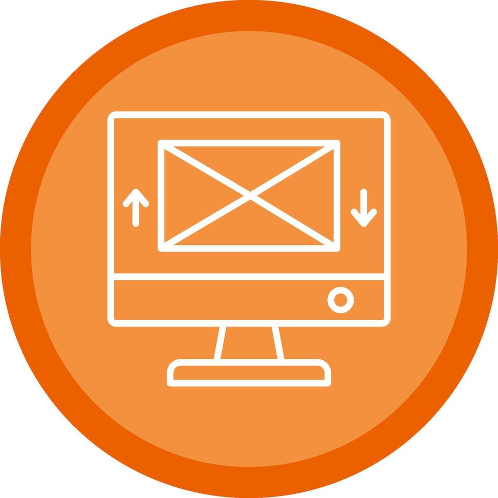 Email Linie multi Kreis Symbol vektor