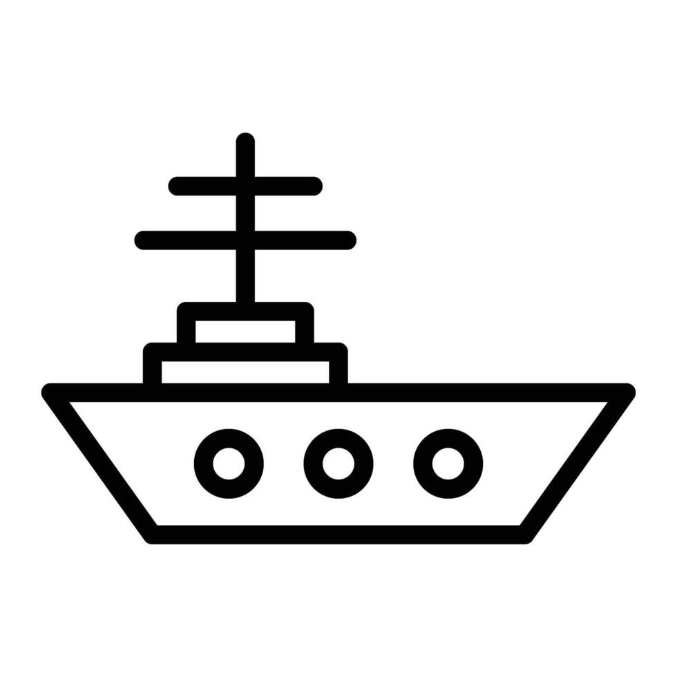 Flugzeug Träger Linie Symbol Design vektor