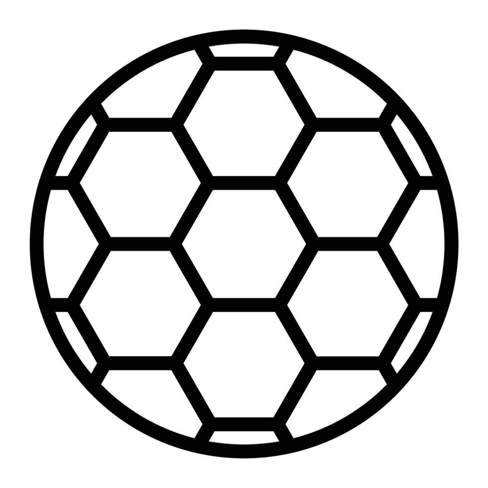 fotboll linje ikon design för personlig och kommersiell använda sig av vektor