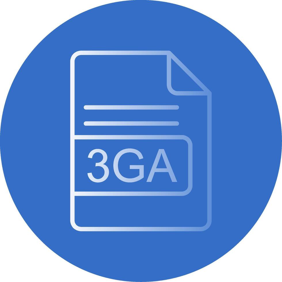 3ga Datei Format eben Blase Symbol vektor