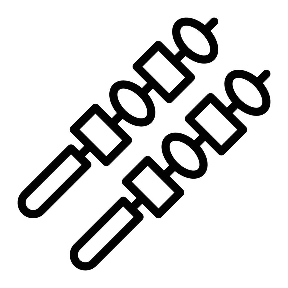 Grill Stock Linie Symbol Design vektor