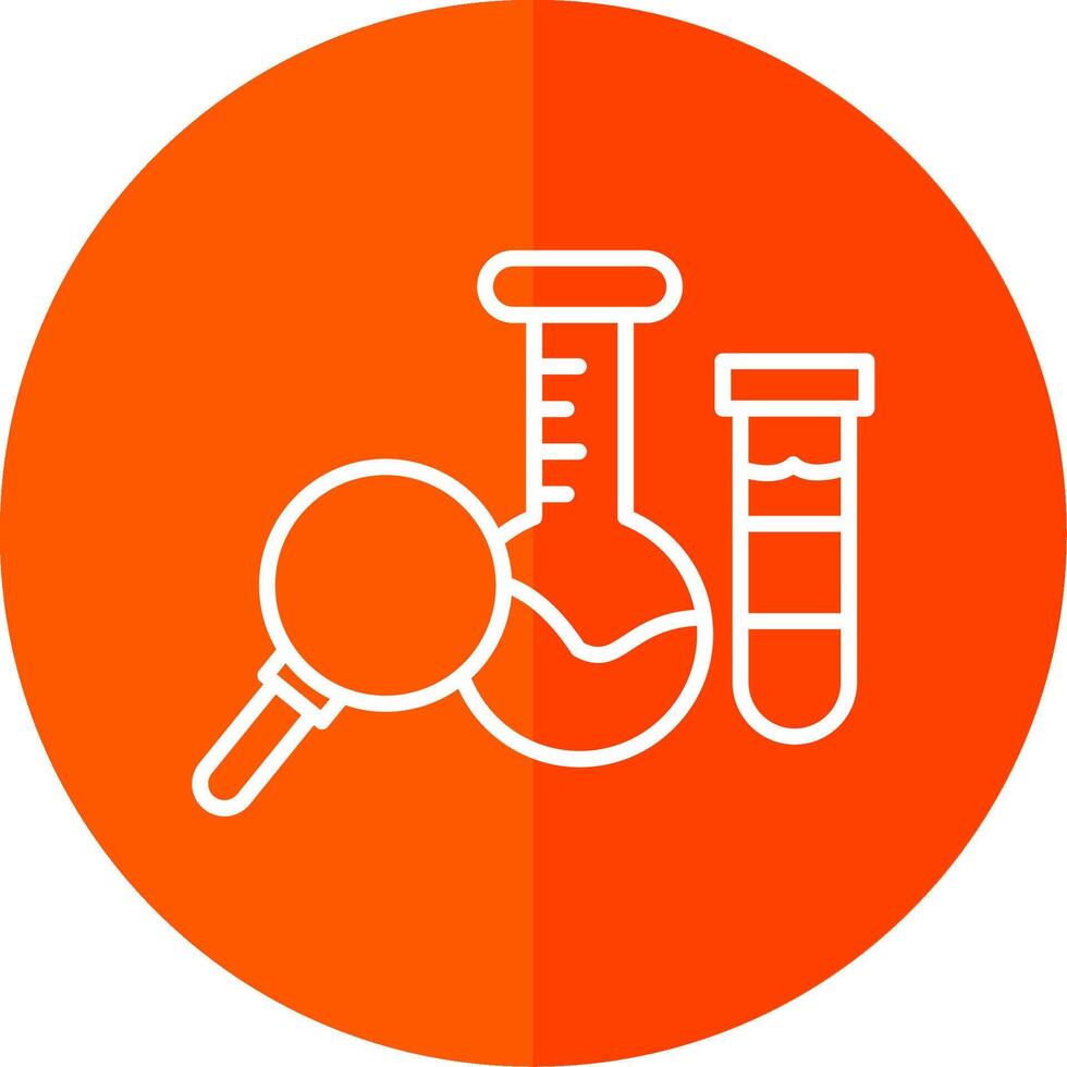 chemisch Analyse Linie Gelb Weiß Symbol vektor