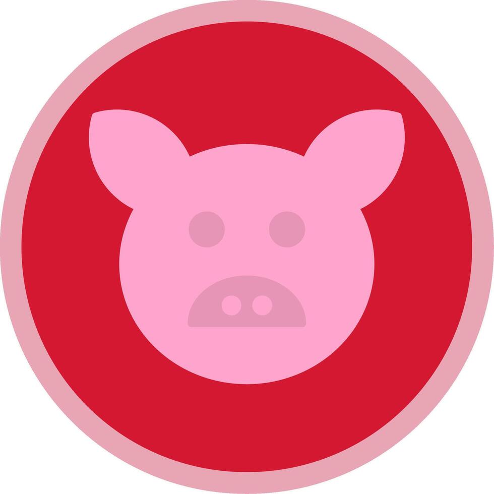 Schwein eben multi Kreis Symbol vektor