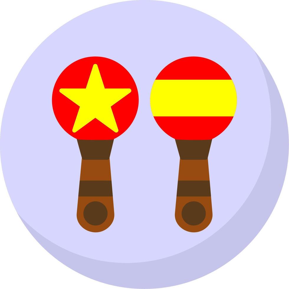 Maracas eben Blase Symbol vektor