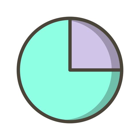 Vektor cirkel diagram ikon