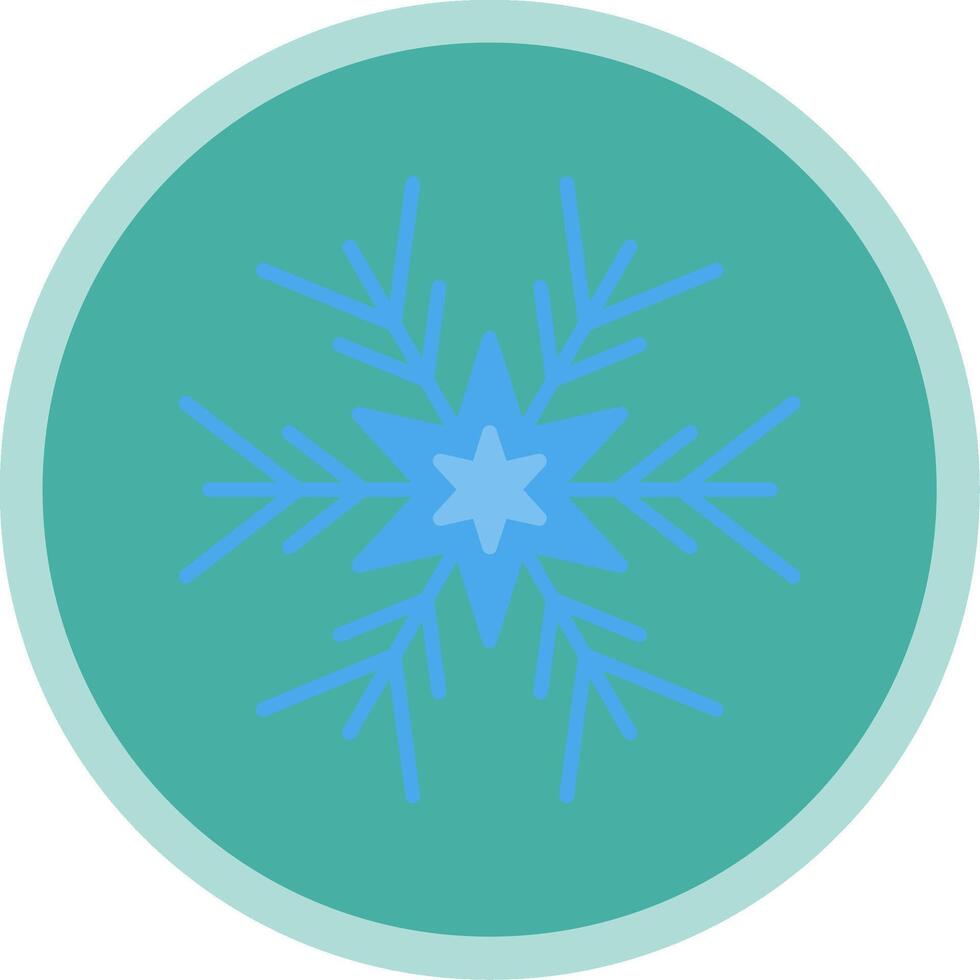 snöflinga platt mång cirkel ikon vektor