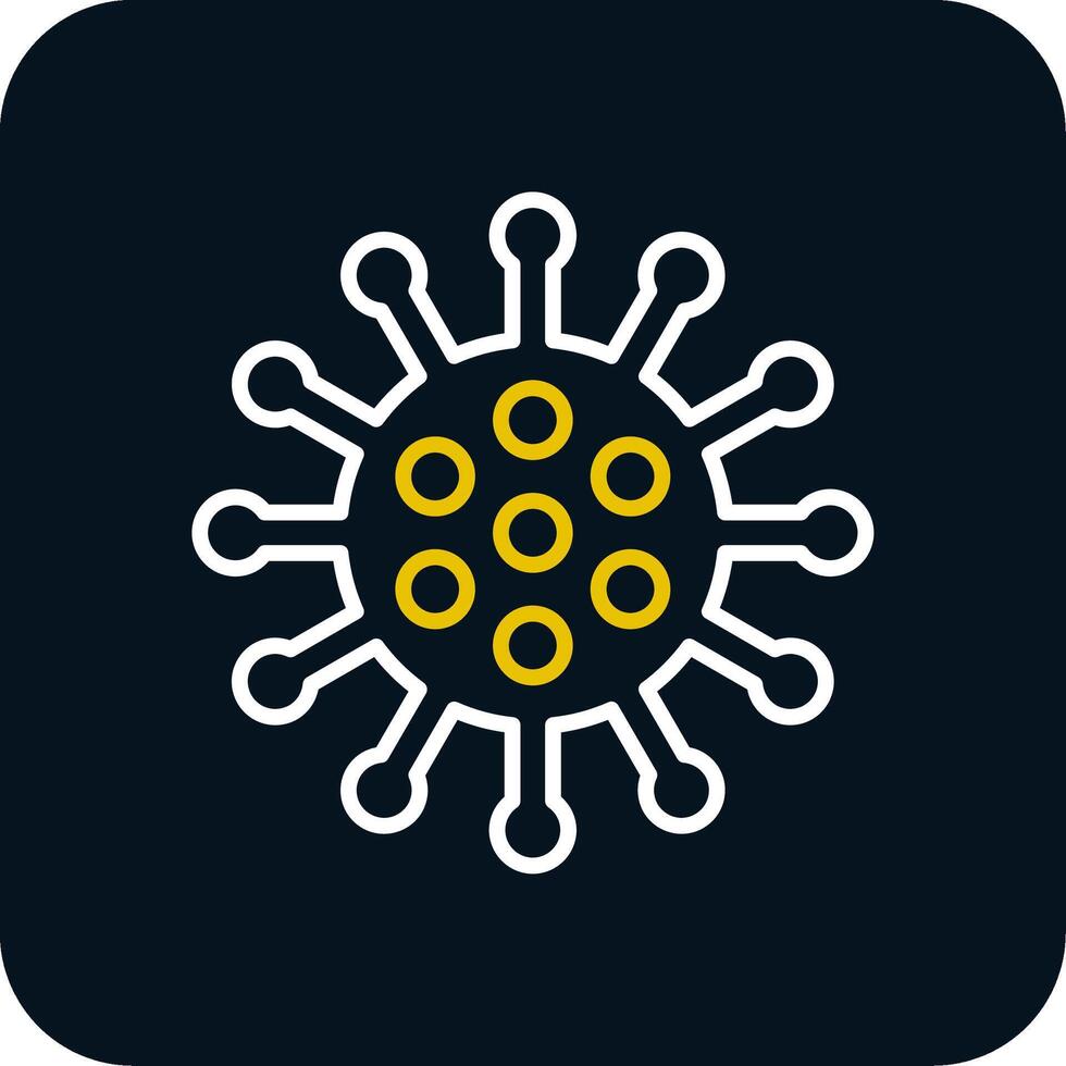 Virus Linie rot Kreis Symbol vektor