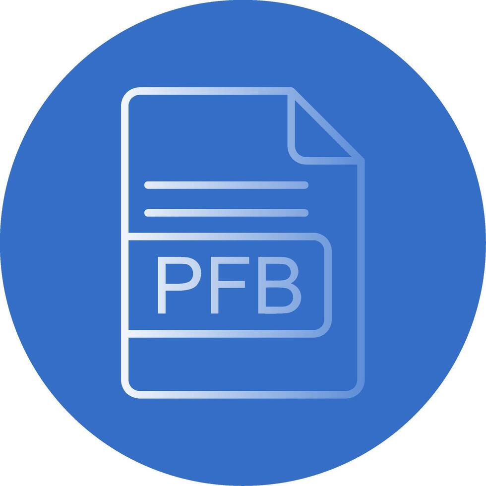 pfb Datei Format eben Blase Symbol vektor