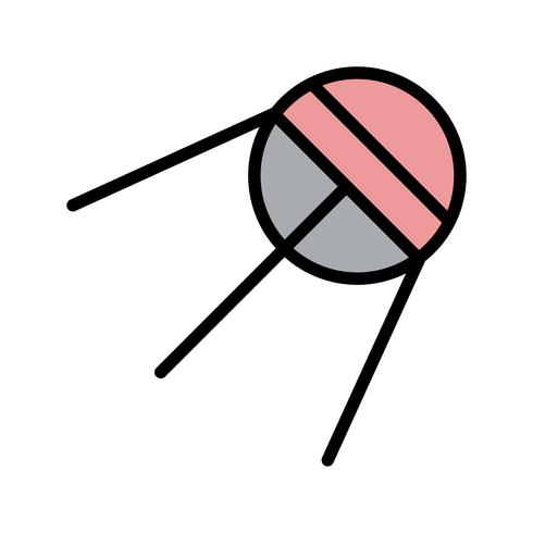 Sputnik-Vektor-Symbol vektor