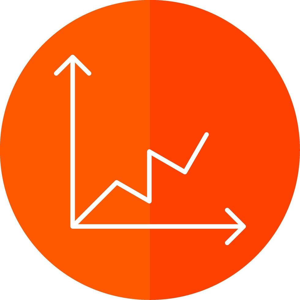 Linie Gelb Weiß Graph Linie Gelb Weiß Symbol vektor