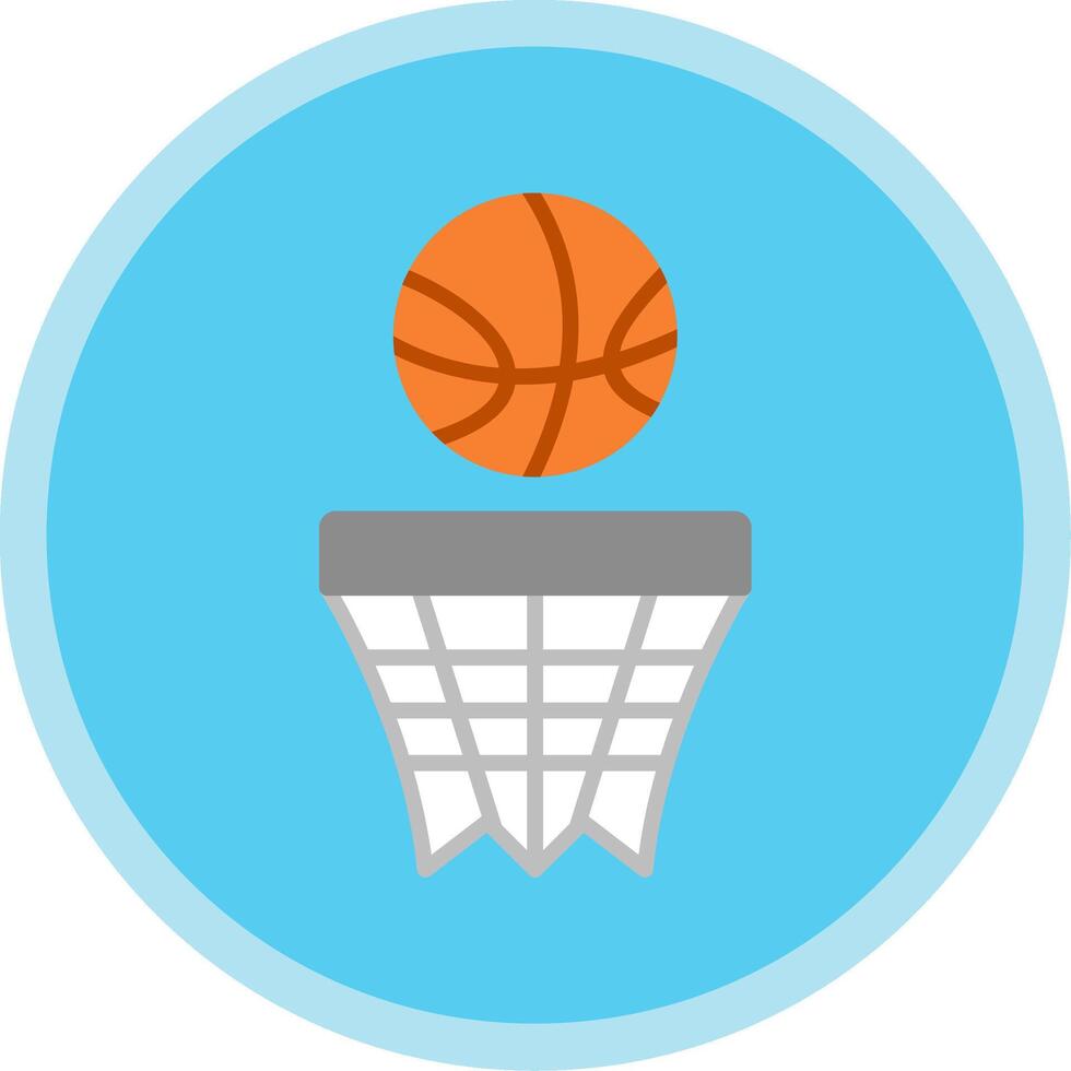 Basketball eben multi Kreis Symbol vektor