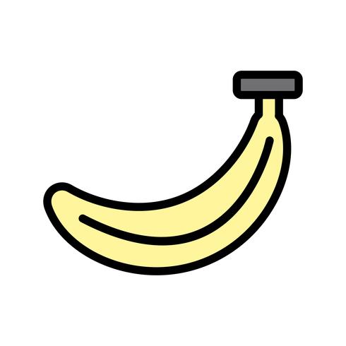 Vektor-Bananen-Symbol vektor