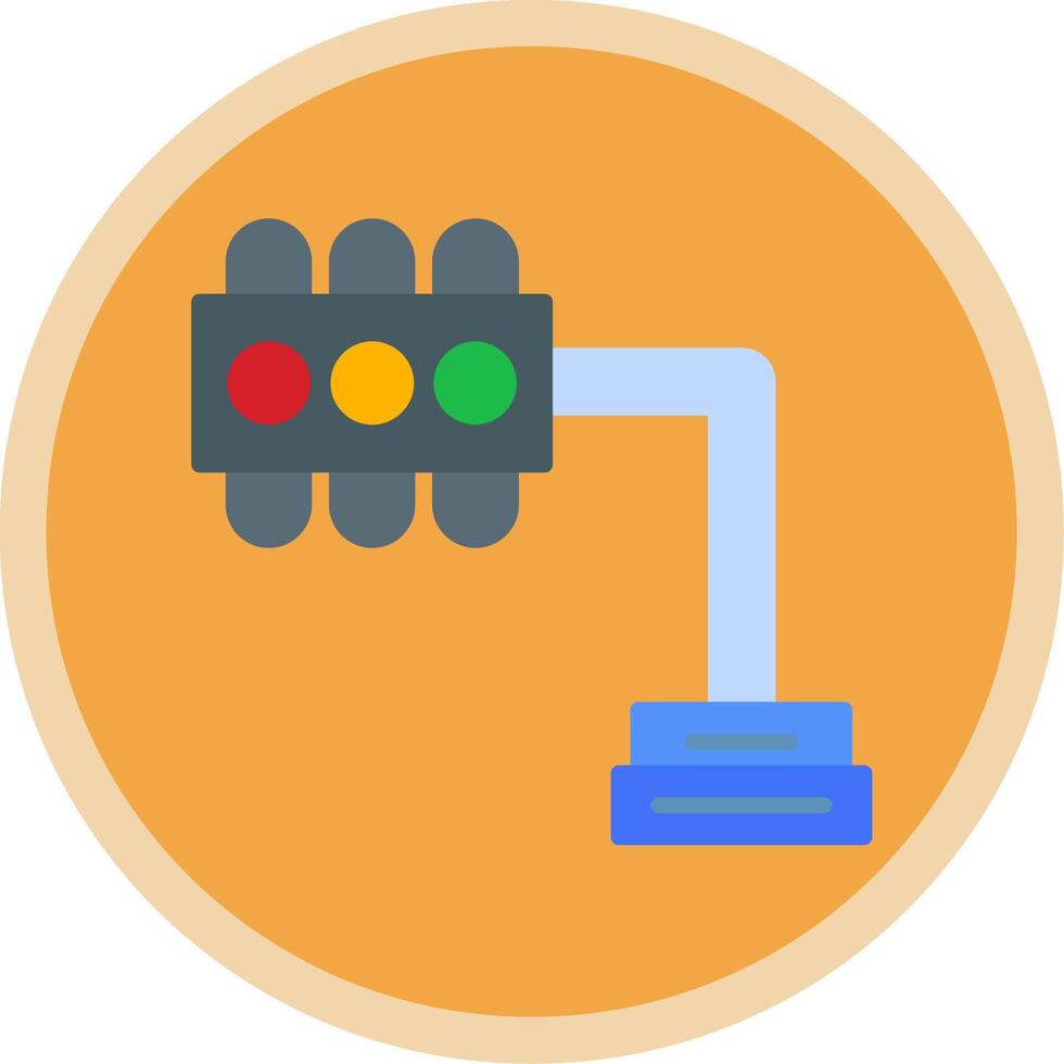 der Verkehr Beleuchtung eben multi Kreis Symbol vektor