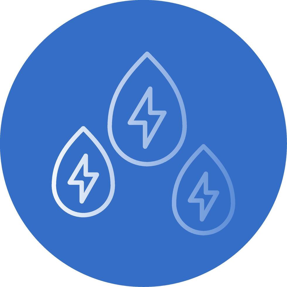 hydro Leistung eben Blase Symbol vektor