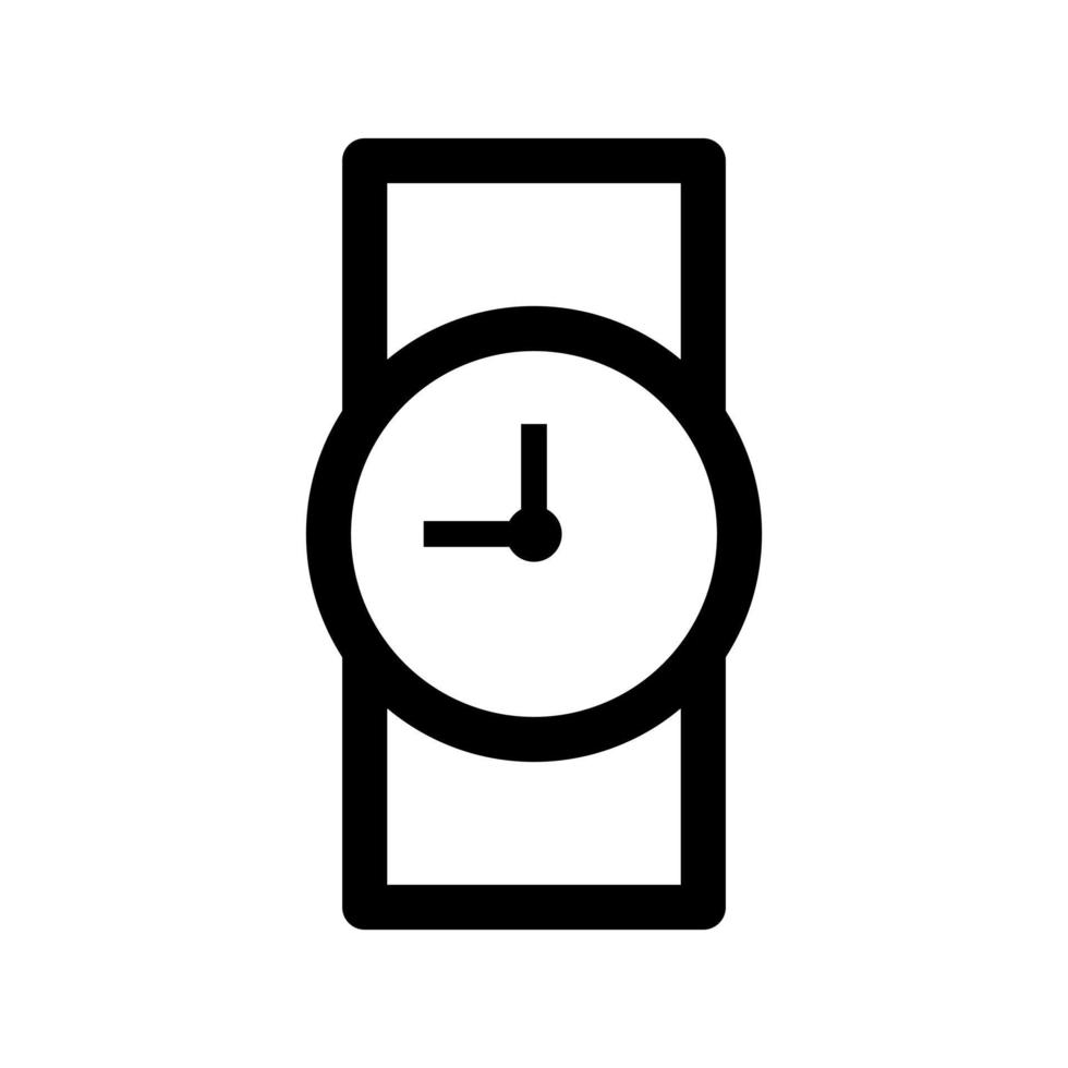 klockikon med klocka symbol illustration för företag och ledning på isolerad bakgrund vektor