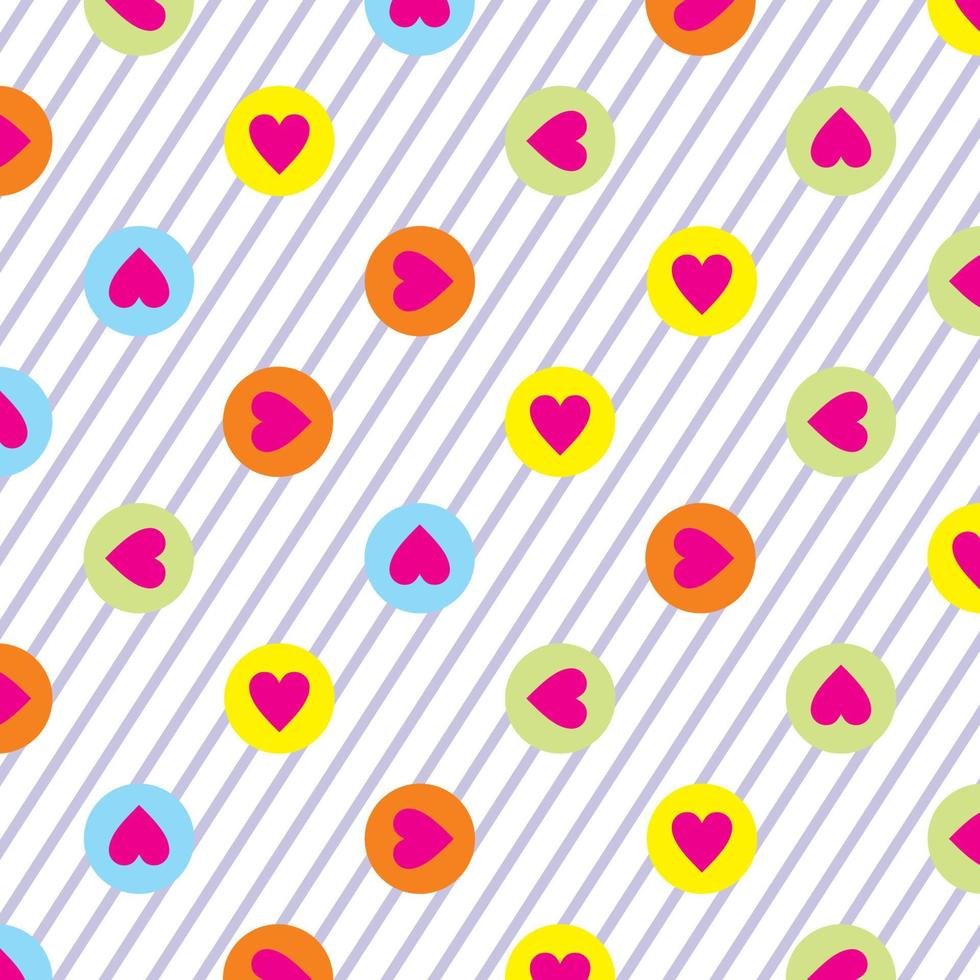 Polka Dot bunte Muster Hintergrund Vektor editierbar