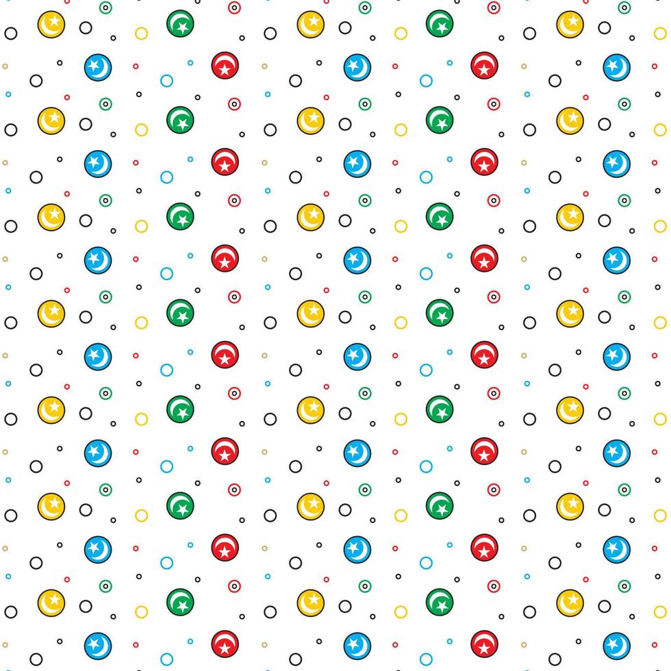 Polka Dot bunte Muster Hintergrund Vektor editierbar