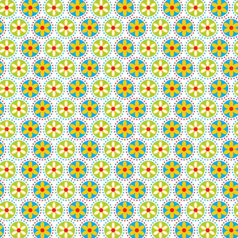 Polka Dot bunte Muster Hintergrund Vektor editierbar