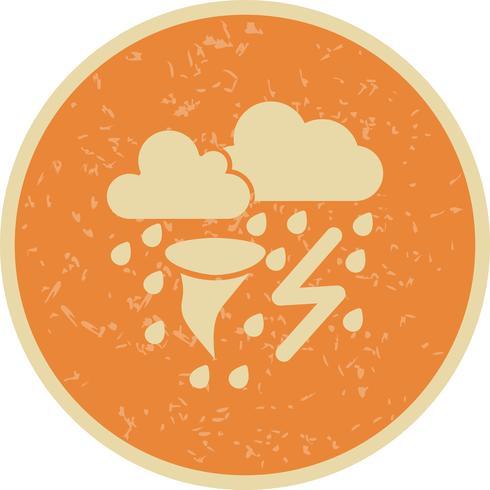 Schlechtes Wetter-Vektor-Symbol vektor