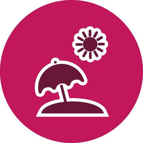 Strandparaply Vector Icon