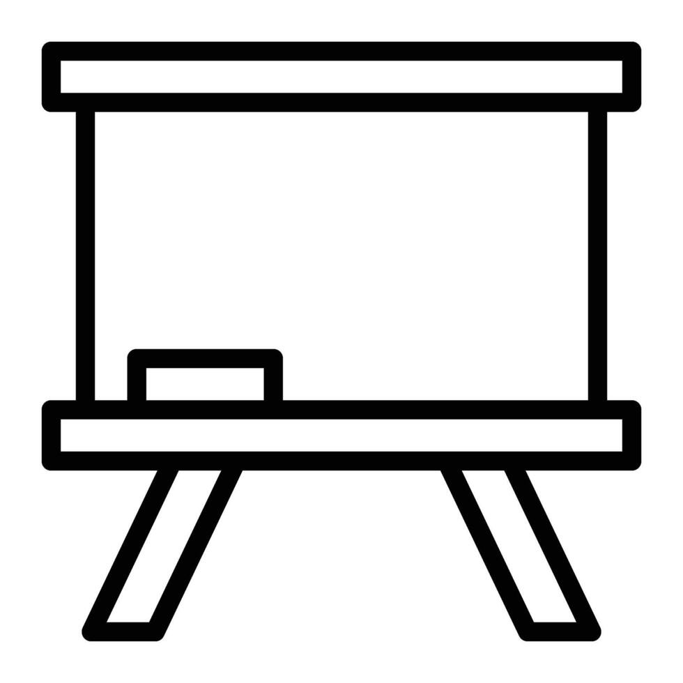 Whiteboard Linie Symbol Design vektor