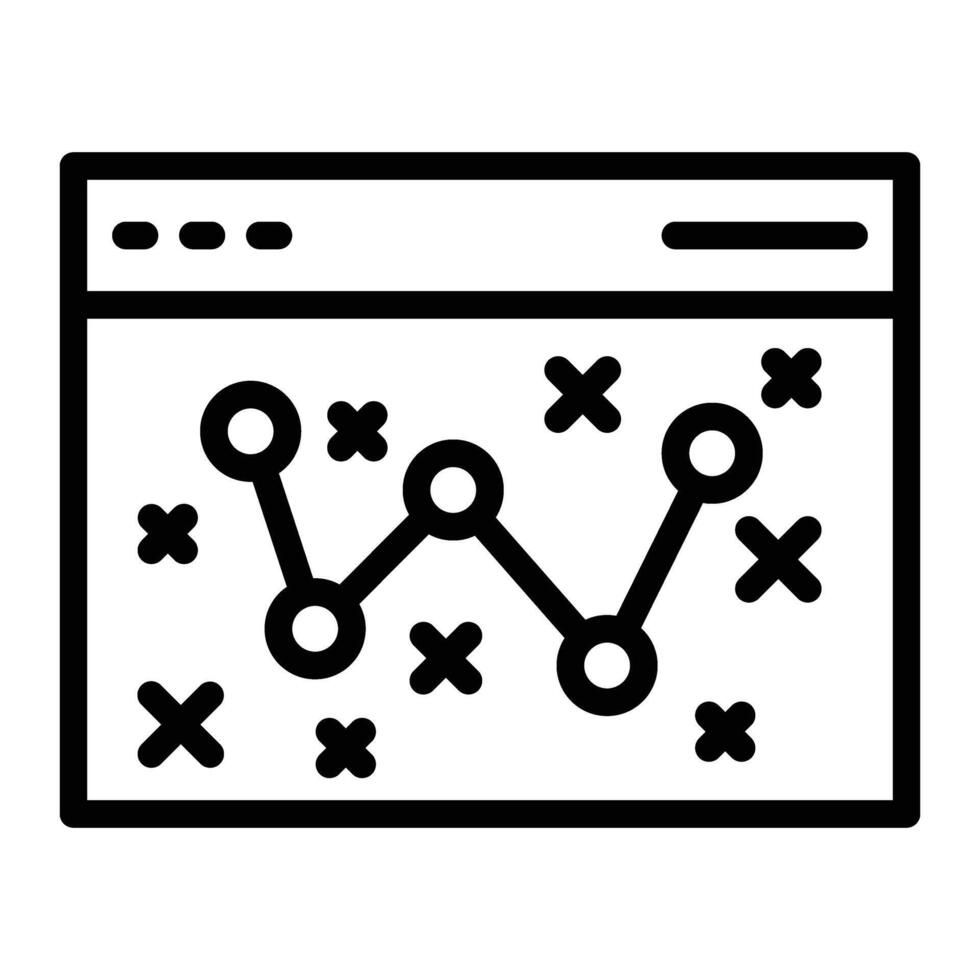 marknadsföring strategi linje ikon design vektor