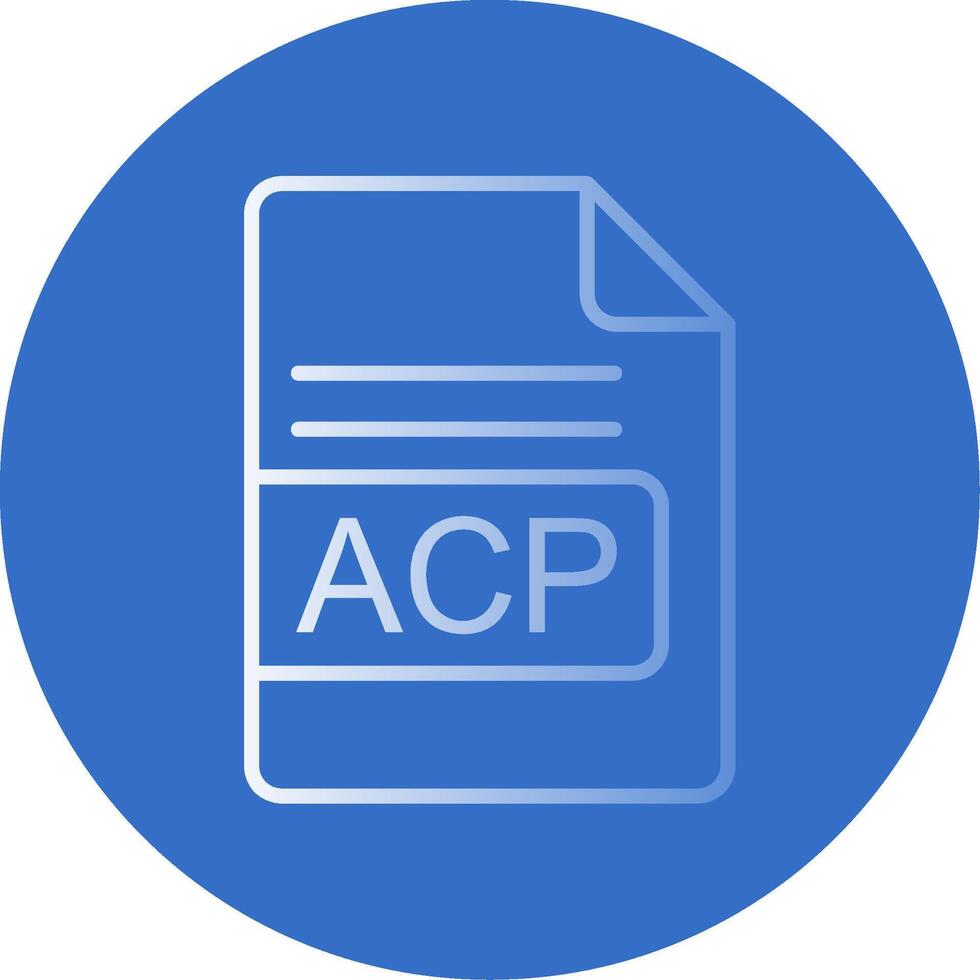 acp Datei Format eben Blase Symbol vektor