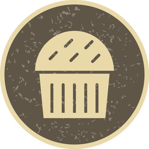 Vektor-Cupcake-Symbol vektor