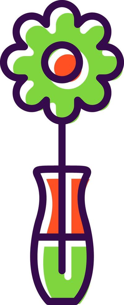 Blume gefüllt Design Symbol vektor