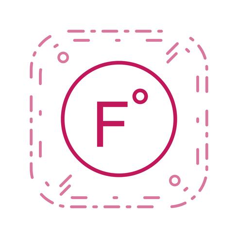 Fahrenheit Vektor Icon