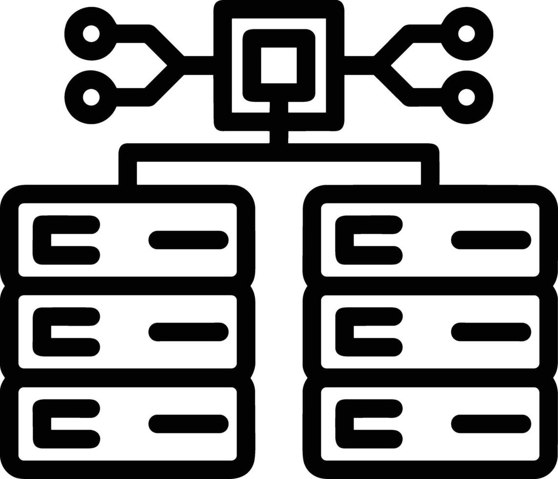 Lager Daten Symbol Symbol Bild zum Datenbank Illustration vektor