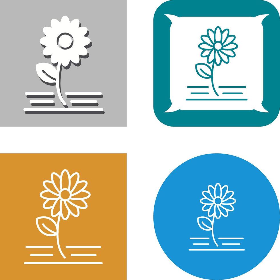 Blumen-Icon-Design vektor