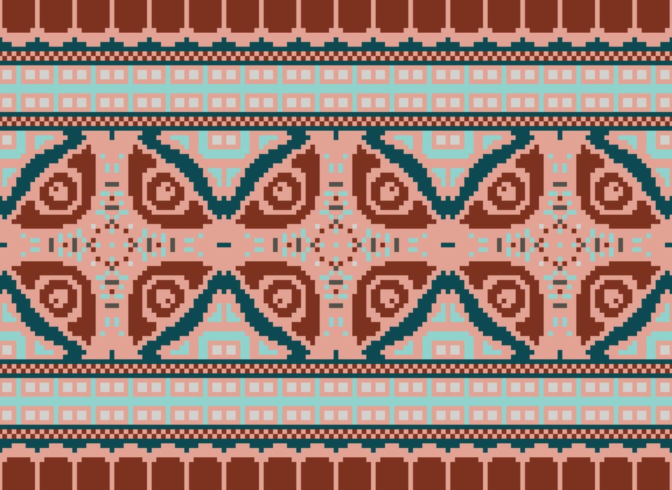 aztekisch Stammes- nahtlos Muster, ethnisch und Stammes- Motive, Hintergrund zum Textil, Stoff, Hintergrund, Karte Vorlage, Verpackung Papier, Teppich, vektor