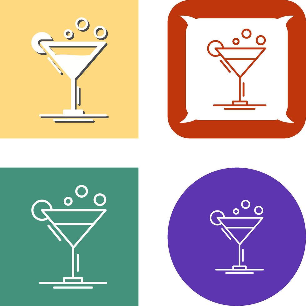 Cocktail-Icon-Design vektor