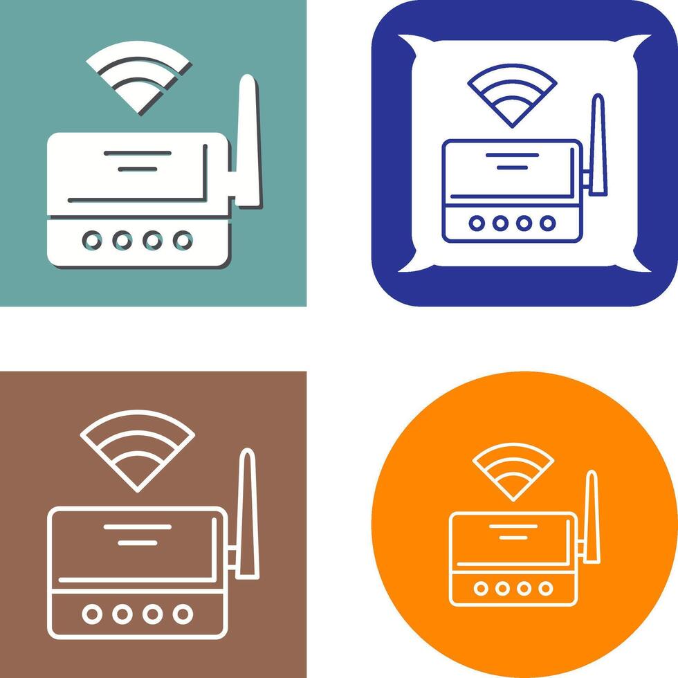 wiFi router ikon design vektor