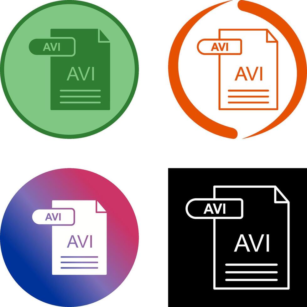 avi Symbol Design vektor